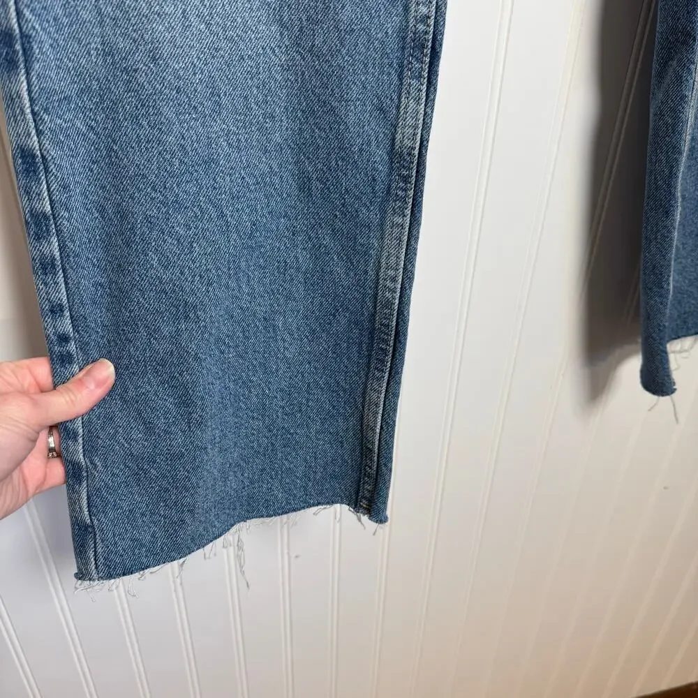 ZARA High Rise Z1975 Straight Leg Jeans Medium Wash Denim Women’s Size 6 - Picture 11 of 11